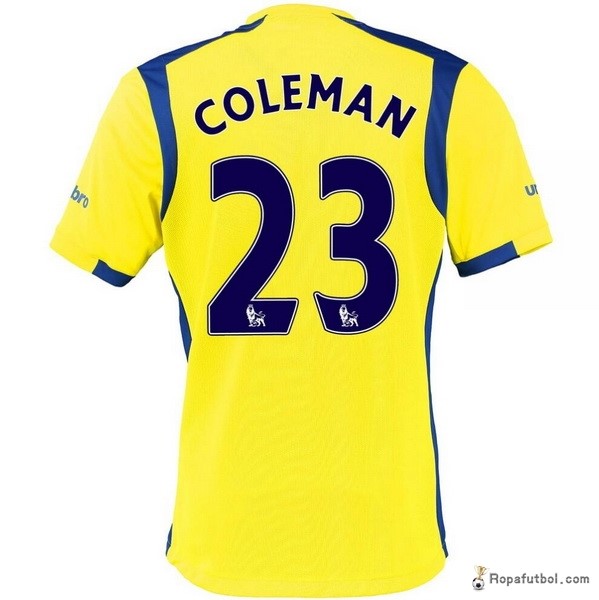 Camiseta Everton Replica Tercera Ropa Coleman 2016/17 Amarillo